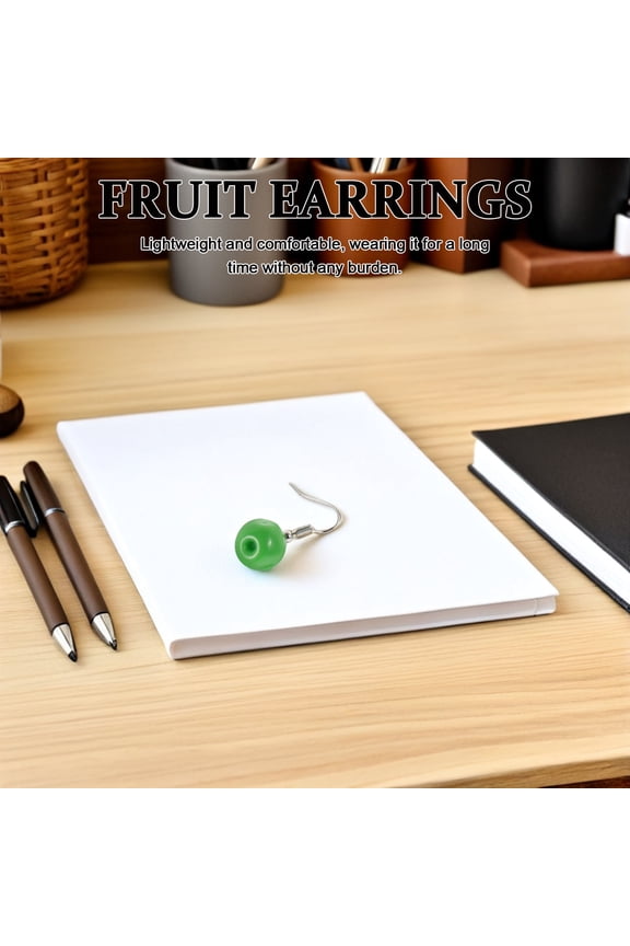 1 Pair Lightweight Fruit-Inspired Food Jewelry Earrings, Dangling Perfect for Holiday Wear
