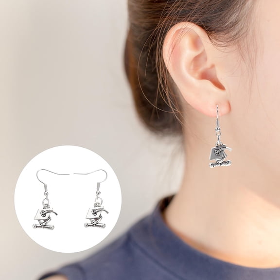 LOLIPPYY 1Pair Graduation Ear Drops Alloy Ear Accessories for Celebration and Daily Wear