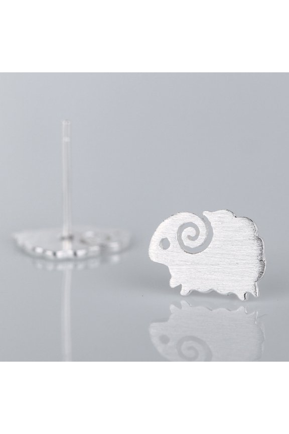 1Pair Lamb Ear Jewelry Simple Stylish Female Ear Studs Durable Copper