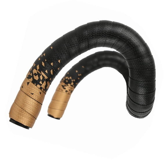 LOLIPPYY 1 Pair Lightweight Golden Bike Handlebar Tape with High Density PU EVA for Comfortable Cycling Grip