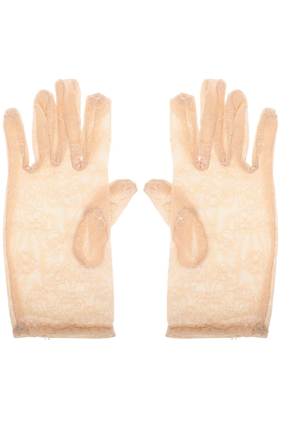 1Pair Multi Color Short Mesh Gloves Breathable Lightweight Mittens for Kitchen and Formal Use