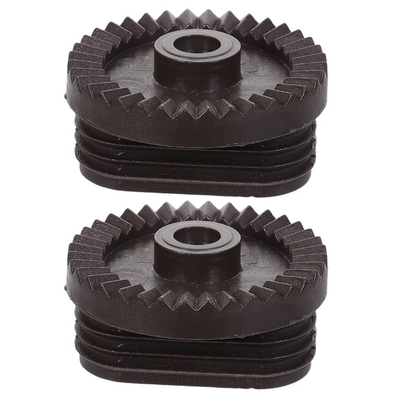LOLIPPYY 1 Pair Black Plastic Gear Set for Outdoor Swing Canopy, Easy Installation, and Stable Seating Accessory
