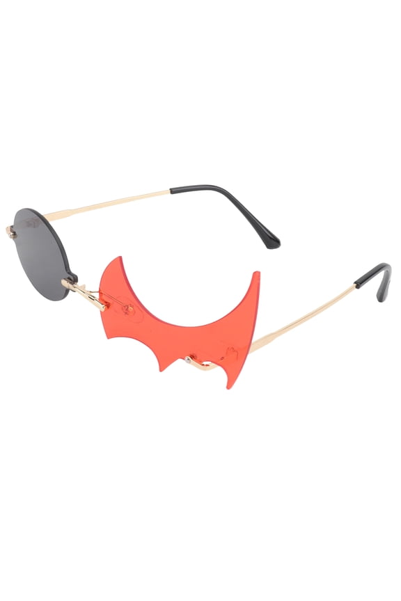 1Pair Photo Prop Fire Glasses with Comfortable Fit and Unique Polygonal Flame Shape