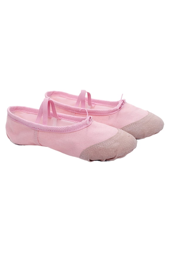 1Pair Pink Dance Shoes Lightweight Anti Slip for Jazz and Folking Dance
