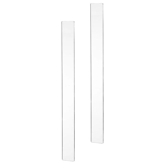 LOLIPPYY 1Pair Clear Acrylic Rolling Pin Guide Sticks for Consistent Dough Thickness Baking