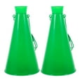 thumbnail image 1 of LOLIPPYY 1 Pair Portable Green Plastic Party Horn for Outdoor Events, Game Cheering, and Fun Entertainment, 1 of 8
