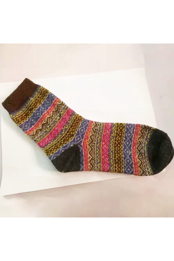 1Pair Rabbit Wool Winter Socks Warm Unisex Breathable Multi Color Comfortable