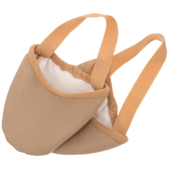 LOLIPPYY 1Pair Shoe Toe Protector Light Brown Ballet Toe Cushions for Dance and Yoga Use