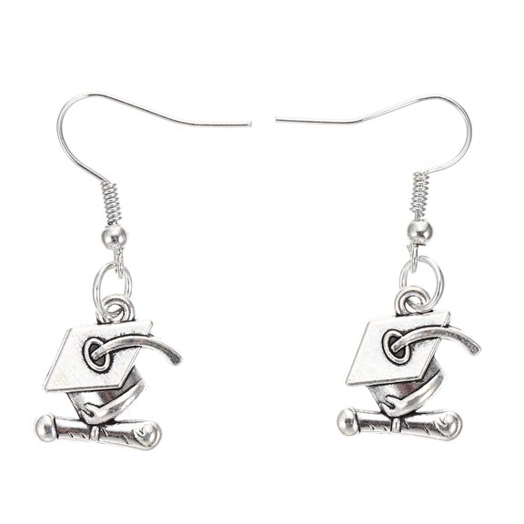 LOLIPPYY 1 Pair Simple Plated Alloy Graduation Ear , Stylish Ear Accessories Perfect for Graduation Events