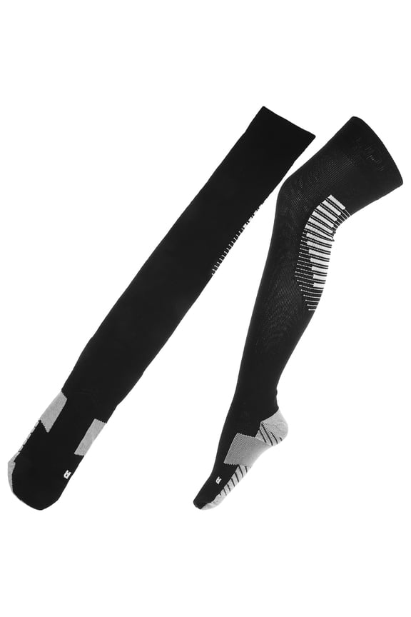 1Pair Ski Warm Stocking Black Cotton with Thick Sole for Cold Resistance