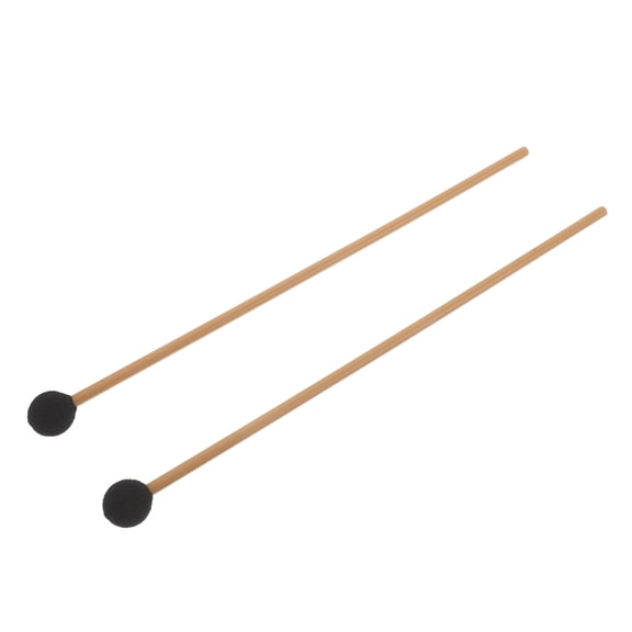 LOLIPPYY 1Pair Soft Xylophone Mallets with Plastic Handle Durable Marimba Mallets for Percussion