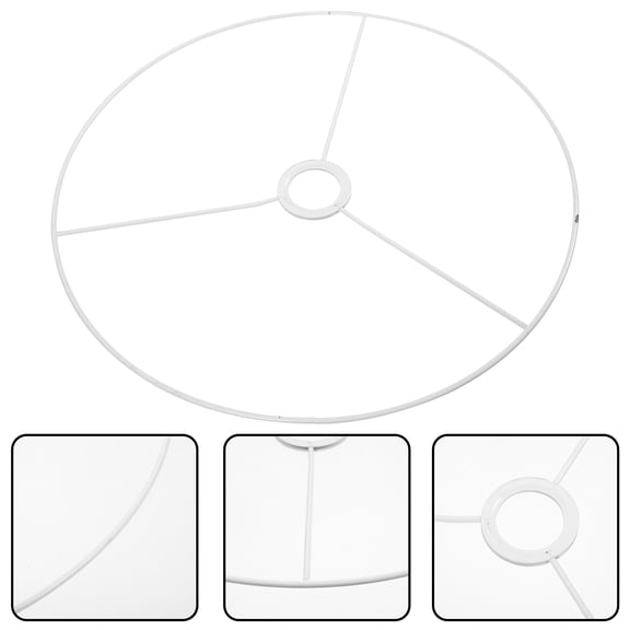 LOLIPPYY 1Pair Sturdy White Metal Ceiling Lamp Frame with E27 Socket for Easy Installation