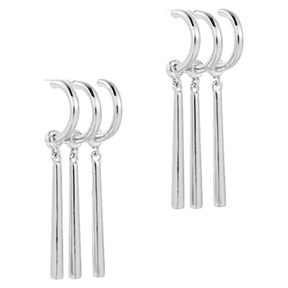 LOLIPPYY 1Pair Stylish Claw Earring Cuff with Tassel in Designed for Single Ear Hole