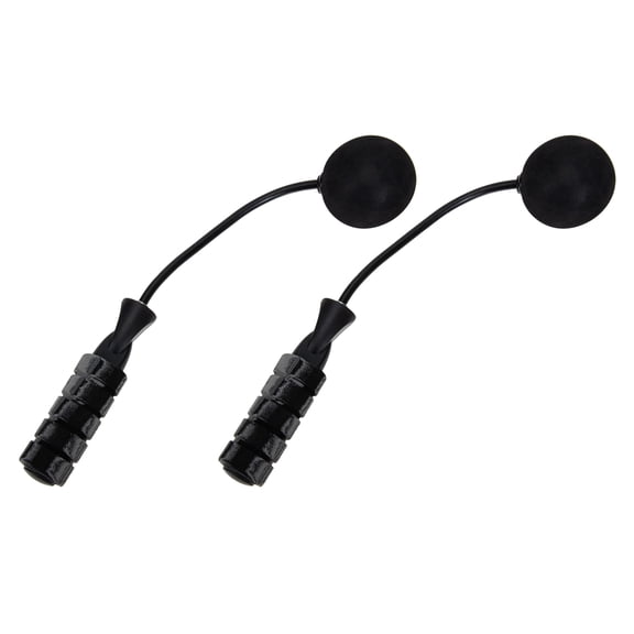 LOLIPPYY 1Pair Unisex Black Cordless Jump Rope for Home Fitness with Durable Craftsmanship