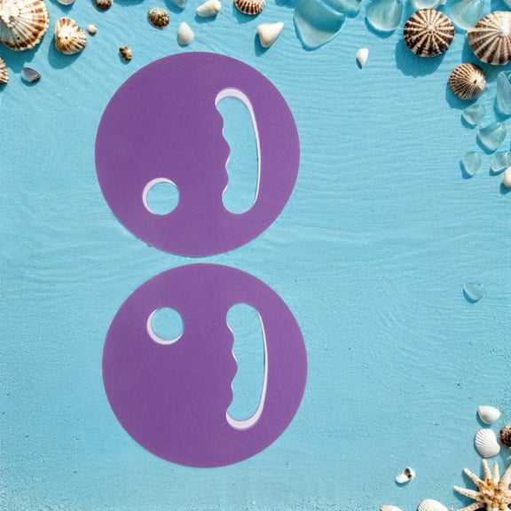 LOLIPPYY 1Pair Versatile Swimming Hand Paddles Eva Foam Discs for Pool Exercise and Water Training