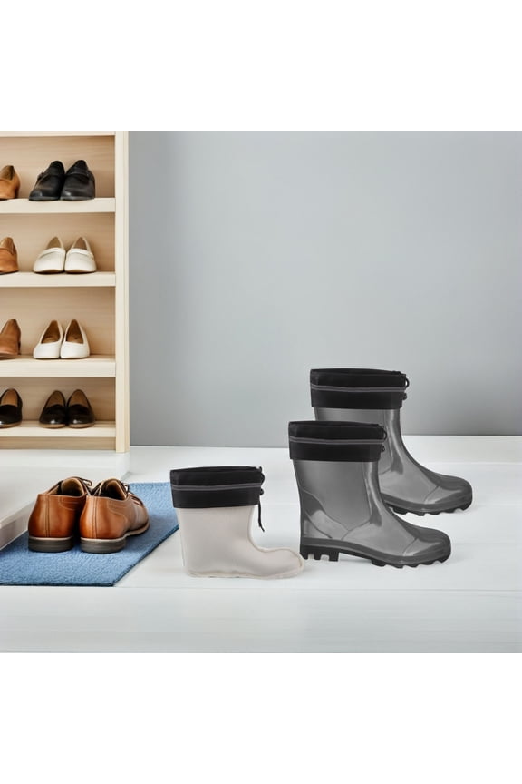 1Pair White Boot Liner Socks for Rain Boots Tall Cushioned Rain Boot Liners with Elastic Grip
