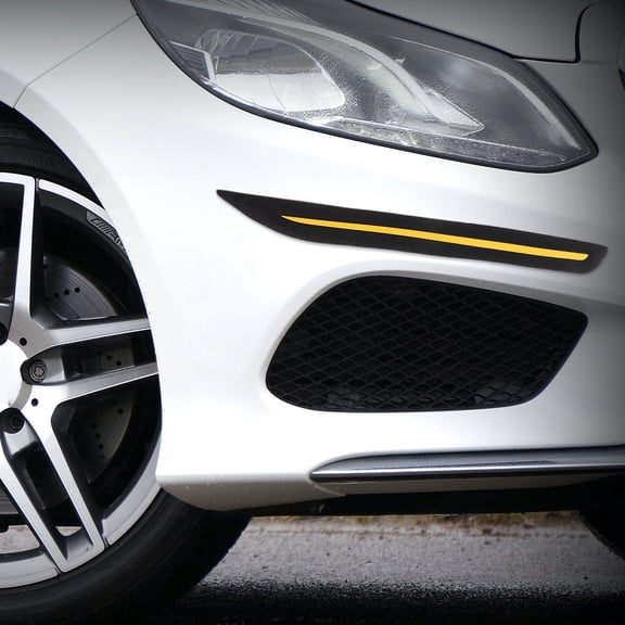 LOLIPPYY Durable Yellow Bumper Guard Sticker for Car Anti-Scratch and Collision