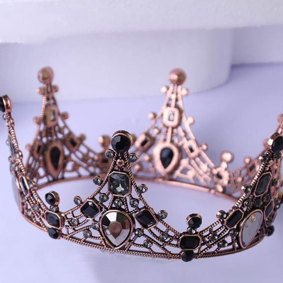 LOLIPPYY 1Pc Alloy Cake Crown Decoration Beautiful Birthday Cake Topper with Detailed Design