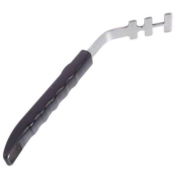 LOLIPPYY 1Pc Anti Scald Oven Pan Puller Stainless Steel Grill Handle for Kitchen Bbq