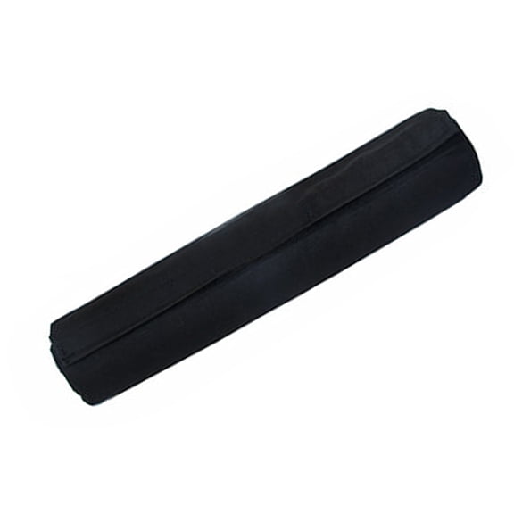 LOLIPPYY 1Pc Black Barbell Cushion with Rubber Padding and Securing Straps for Shoulder and Back Comfort