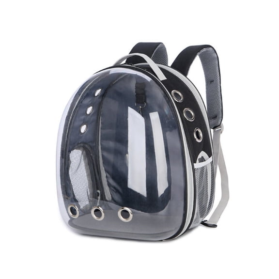 LOLIPPYY 1Pc Black Cat Hiking Backpack with Transparent Window and Lightweight Durable Material