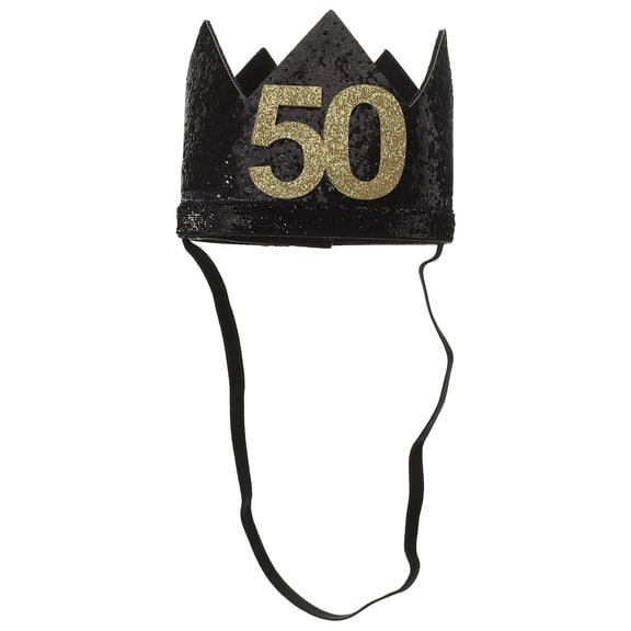 LOLIPPYY 1Pc Black Decorative Party Hat Birthday Cap and Strong for Celebration Use