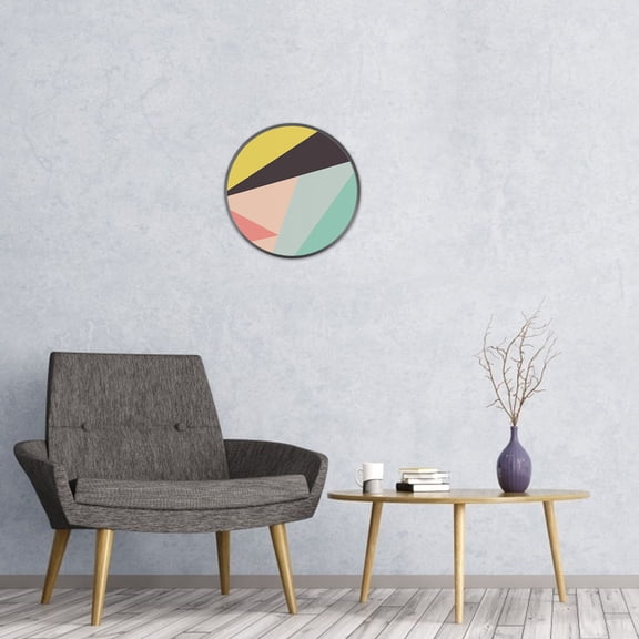 LOLIPPYY Black Metal Round Photo Frame Wall Hanging, Decorative Picture Frame for Home Living Room Wall Decor