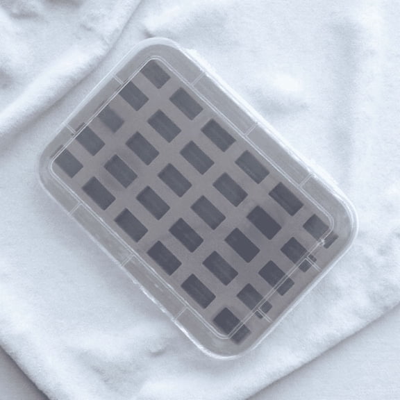 LOLIPPYY 1Pc Bobbin Organizing Case with Sponge Lightweight Plastic Storage Grey