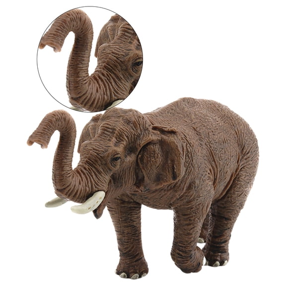 LOLIPPYY 1Pc Brown Wildlife Elephant Ornament Chic Delicate Design for Home and Car Display