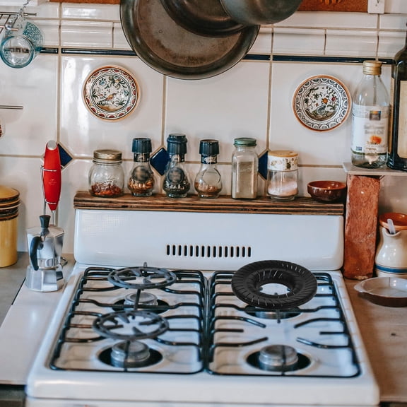 LOLIPPYY 1Pc Burner Plate for Gas Stove Black Suitable for Home Hotel Restaurant