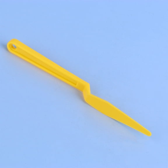 LOLIPPYY 1Pc Car Wrapping Scraper Yellow Squeegee Cutter Plastic Tool with Magnetic Stick