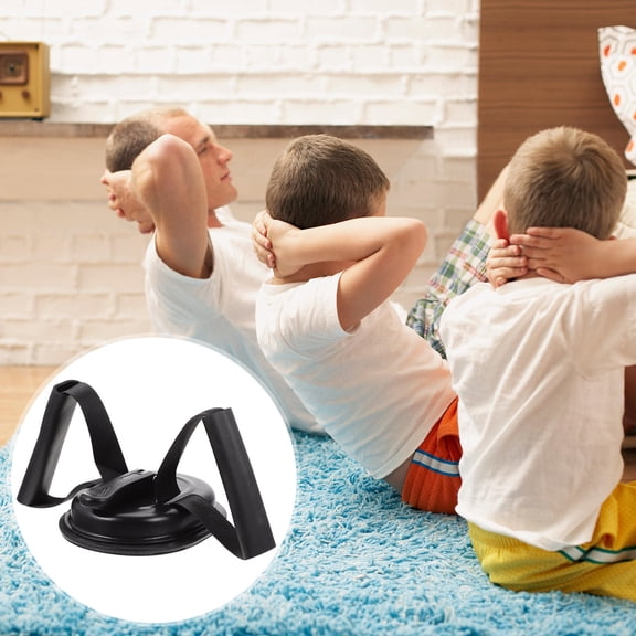 LOLIPPYY 1Pc Compact Sit-Up Assist Device Black Lightweight Abdominal Trainer for Exercise