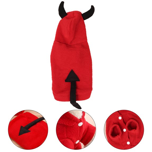 LOLIPPYY 1Pc Dog Coat Style Red Pet Clothes Durable Material for Winter Use