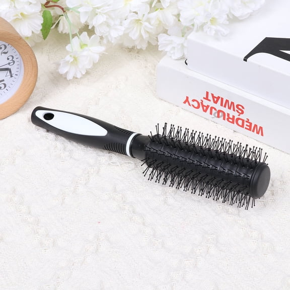 LOLIPPYY 1Pc Durable Black Plastic Roller Comb Shape Storage Box Multi Purpose Portable Container