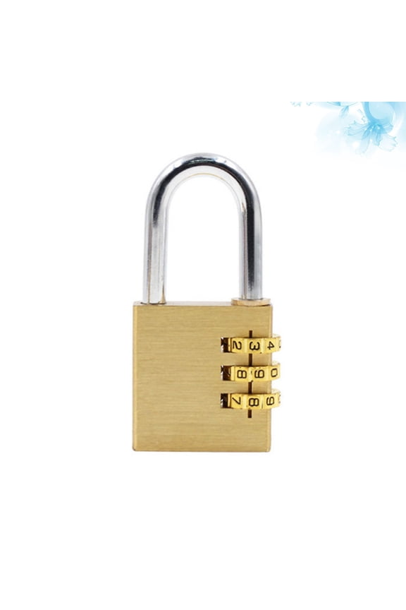 Golden Suitcase Lock with 4-Digit Combination, Secure Travel and Backpack Luggage Lock