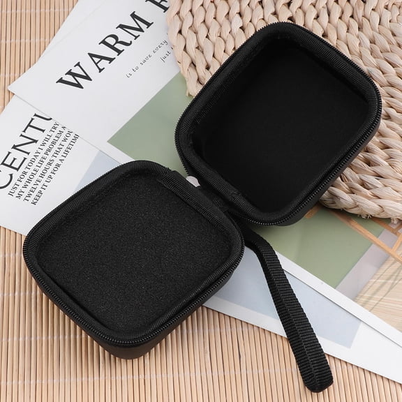 LOLIPPYY 1Pc Essential Oils Storage Holder Black Eva Hard Shell Case with Divider and Strong Zipper for Travel