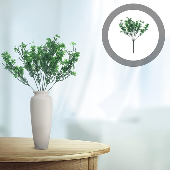 LOLIPPYY Artificial Shamrock Green Simulation Clover for Storage and Decor 1Pc
