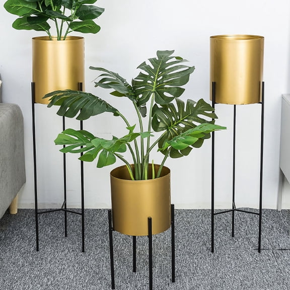 LOLIPPYY Nordic Style Iron Triangle Medium Detachable Floor Vase Indoor Decoration 1 Pc