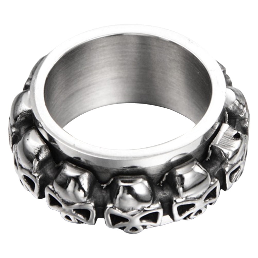 LOLIPPYY 1Pc Goth Rings Skull Shaped Retro Decoration for Festival ...