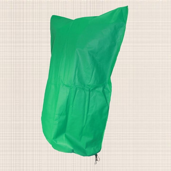 LOLIPPYY 1Pc Green Non Woven Plant Cover Tree Shelter Breathable Fabric with Adjustable Closure