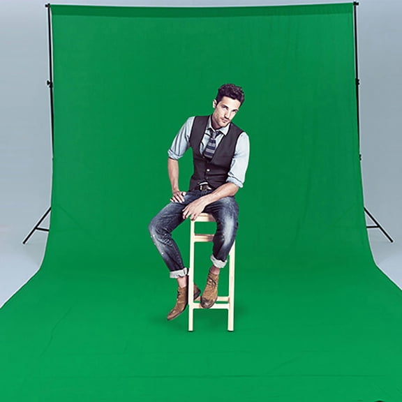 LOLIPPYY 1Pc Green Photo Backdrop Fabric Non Glare Stain Resistant for Studio and Home Use