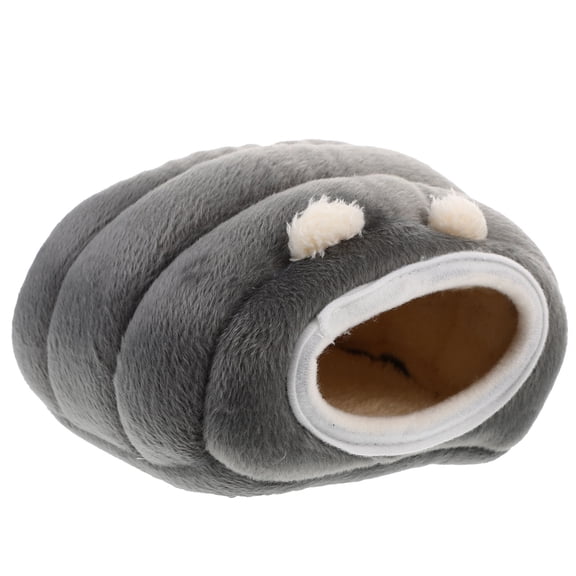LOLIPPYY 1Pc Grey Hamster Nest Cotton Bed Portable Pet Sleep Nest for Cages Sofas and Car Seats