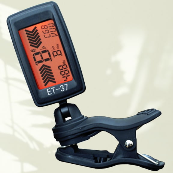 LOLIPPYY 1Pc Guitar Tuner Black for Musical Instrument Tuning with Built in Monitor and Precision Sound Measurement