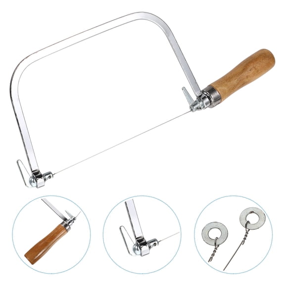 LOLIPPYY Handmade Soap Cutter 1Pc with Stainless Steel Blade and Wooden Handle for Easy Soap Making