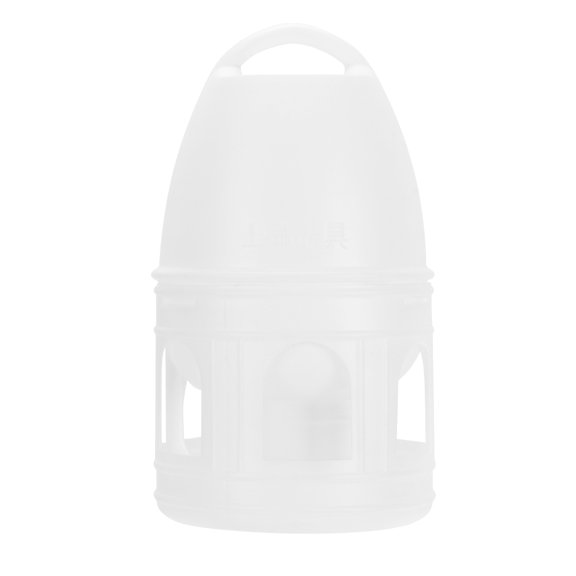 LOLIPPYY 1Pc Hanging Water Dispenser with Plastic Bottle for Pets White Convenient Design
