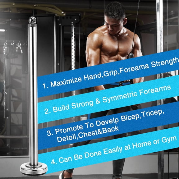 LOLIPPYY 1Pc Iron Dumbbell Weight-Bearing Pin for Barbell with Anti-Rust Coating, Gym Fitness Equipment Accessory