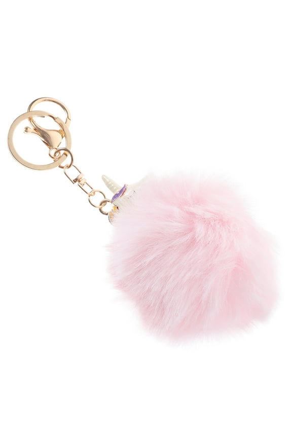 1Pc Key Chain for Backpack Plush Key Holder with Unicorn Shape for Children