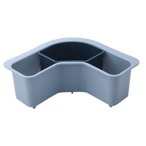 LOLIPPYY 1Pc Kitchen Sink Sucker Holder Blue Triangular Design for Food Catcher and Storage