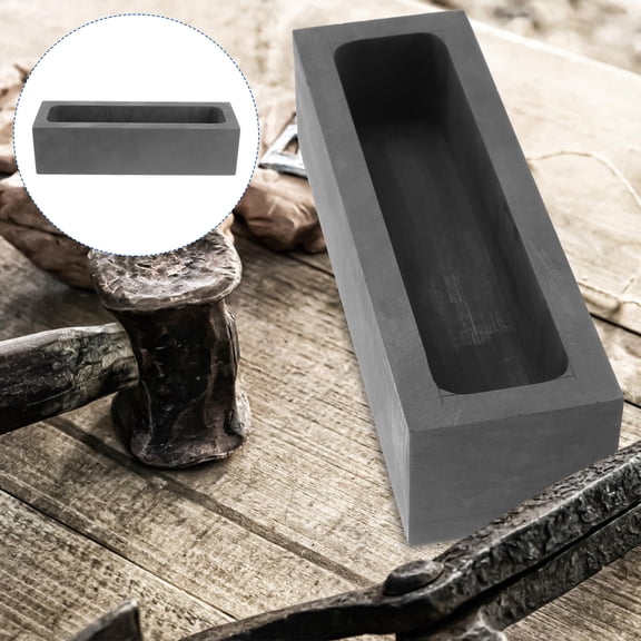 LOLIPPYY 1Pc Machined Graphite Mold with Slight Wall Taper for Metal Bar Casting