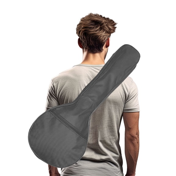 LOLIPPYY 1Pc Mandolin Carry Bag Black Waterproof Breathable Durable Shoulder Backpack for Storage